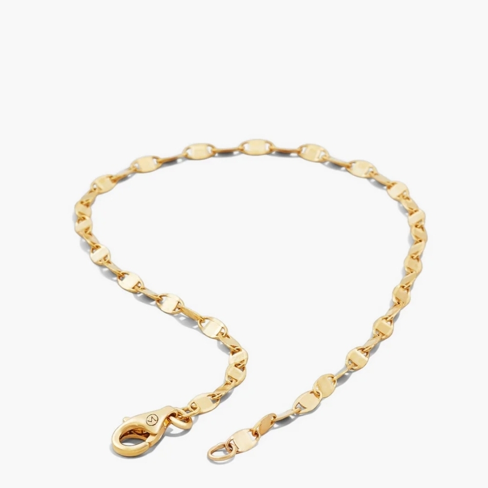 PRICE FIRM Mejuri 14k Anchor Chain Bracelet